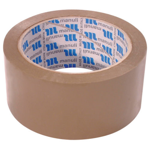 MANULI 48mm WIDE ECONOMY BROWN PACKING TAPE 48mm x 66m iDEALS UK