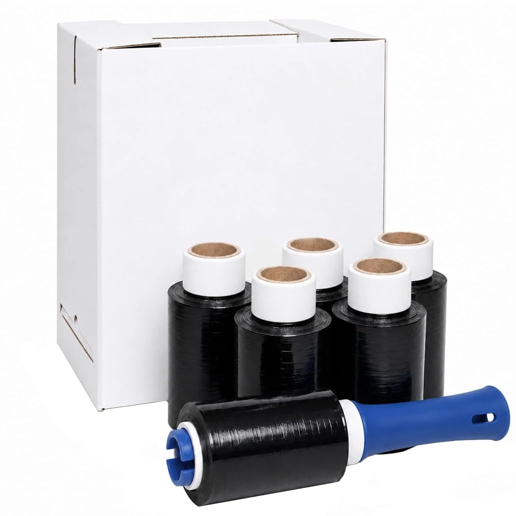 BLACK MINI 100mm x 150m Hand Film 17 micron - Image 2