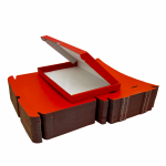 RED C5 A5 Size Large Letter Box - 229 x 159 x 20mm