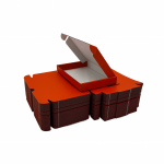 RED C6 A6 Size Large Letter Box - 163 x 112 x 20mm