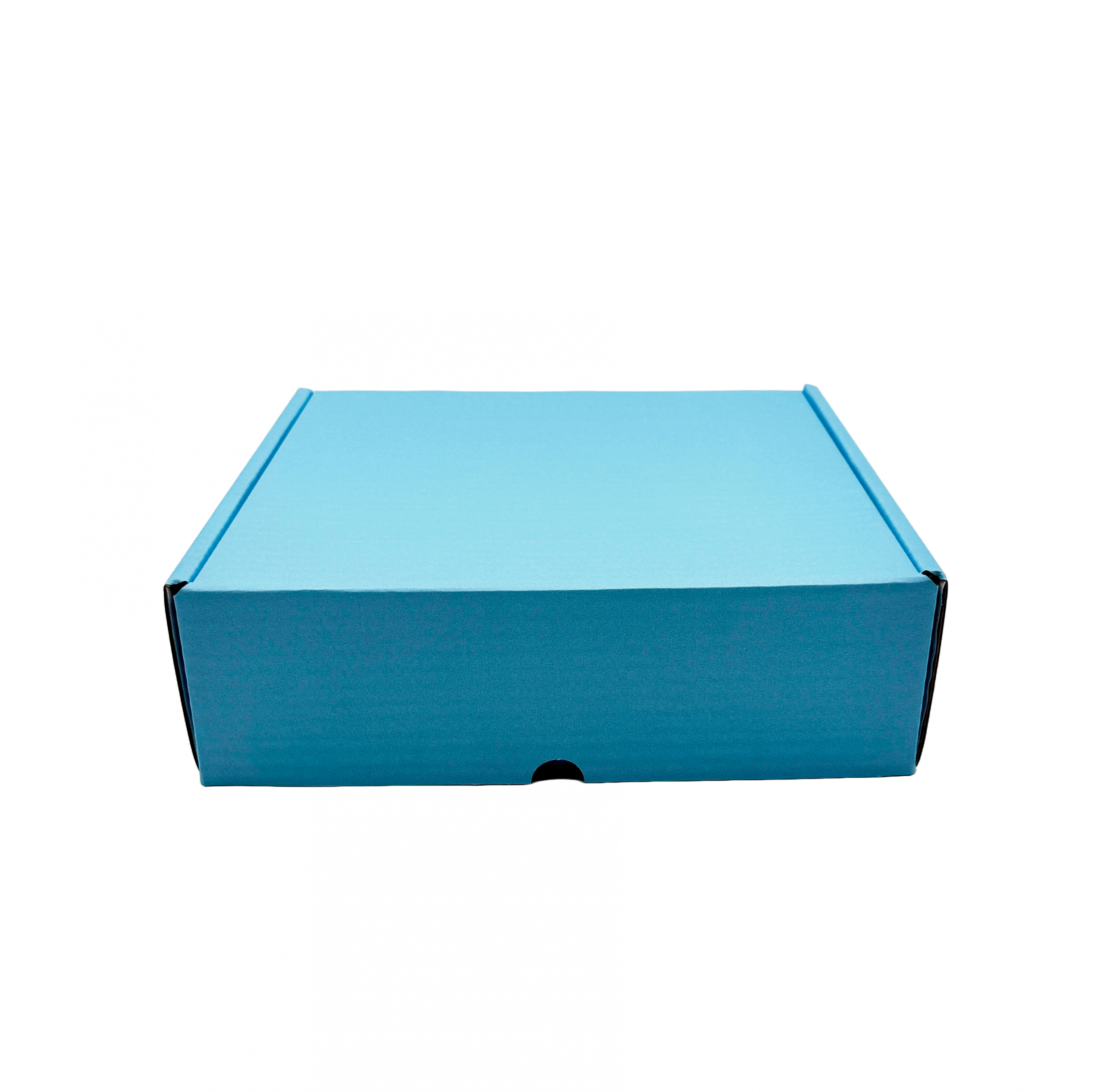 BABY BLUE DIE CUT PARCEL B-Flute - 250 x 250 x 75mm (10''x10''x3'') - Image 3