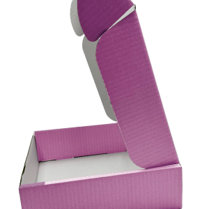 PURPLE DIE CUT PARCEL B-Flute - 250 x 250 x 75mm (10''x10''x3'')