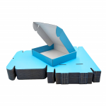 BABY BLUE Die Cut Parcel Box e-Flute - 236 x 196 x 47mm