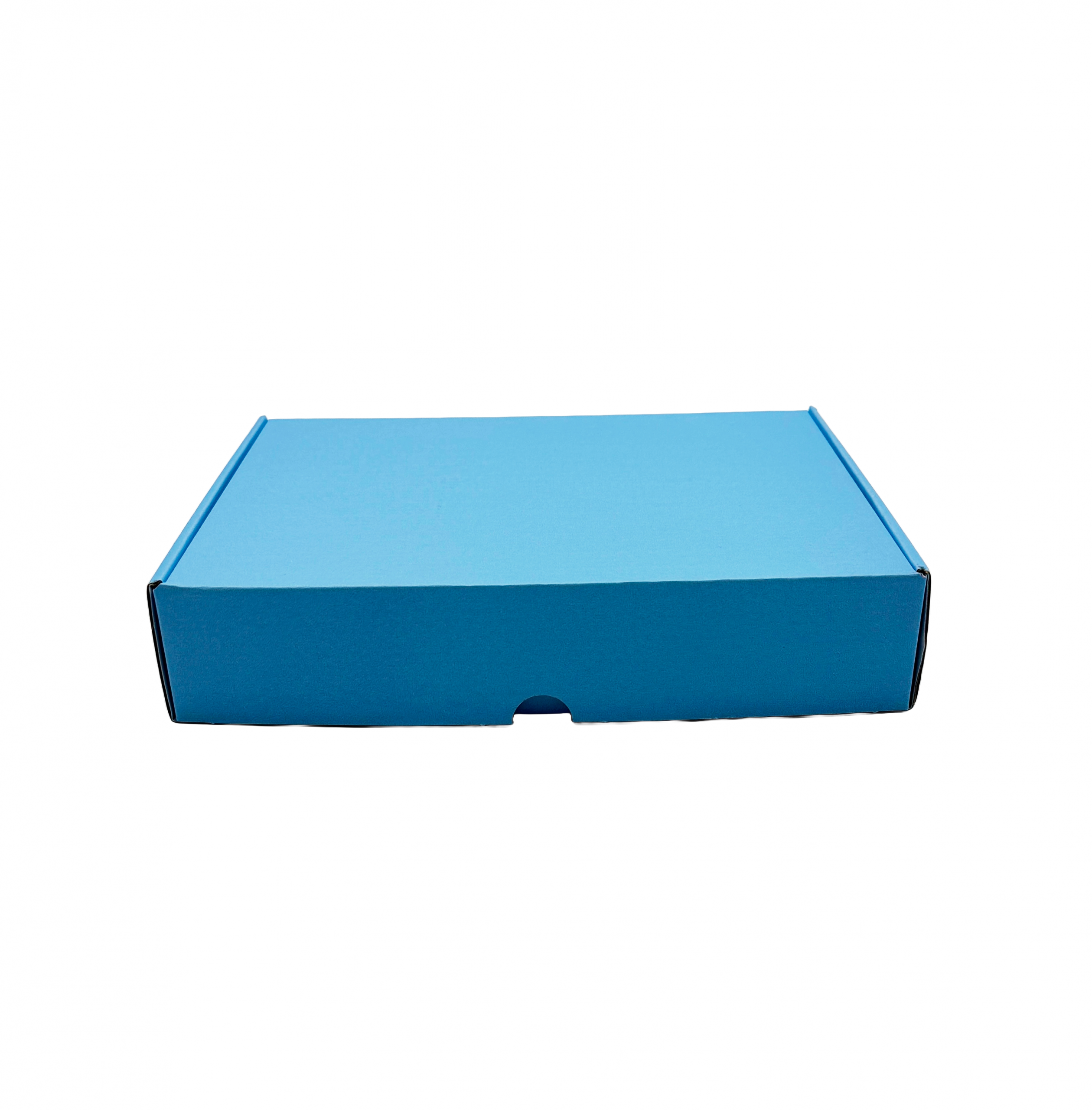 BABY BLUE Die Cut Parcel Box e-Flute - 236 x 196 x 47mm - Image 3