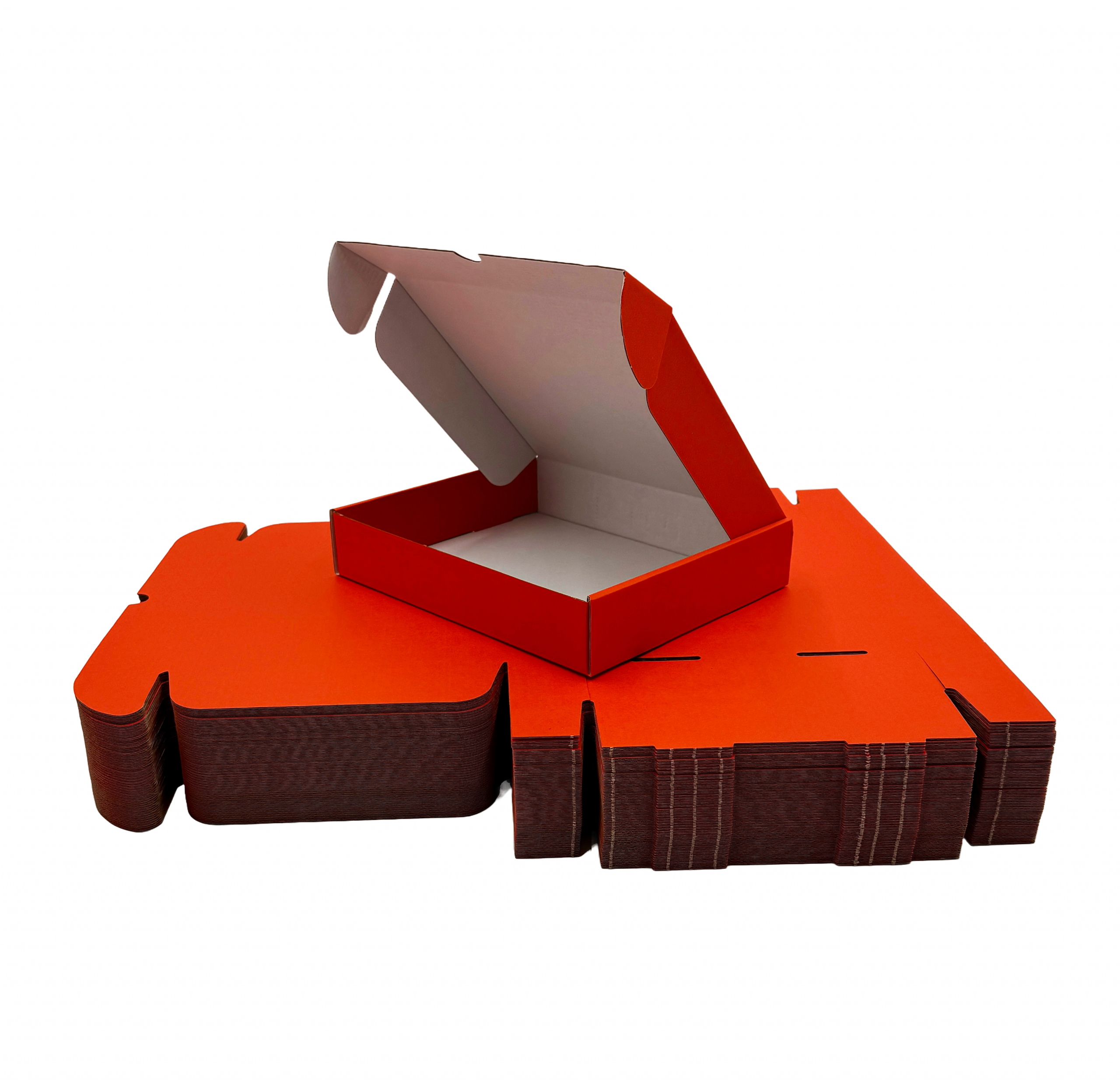 RED Die Cut Parcel Box e-Flute - 236 x 196 x 47mm