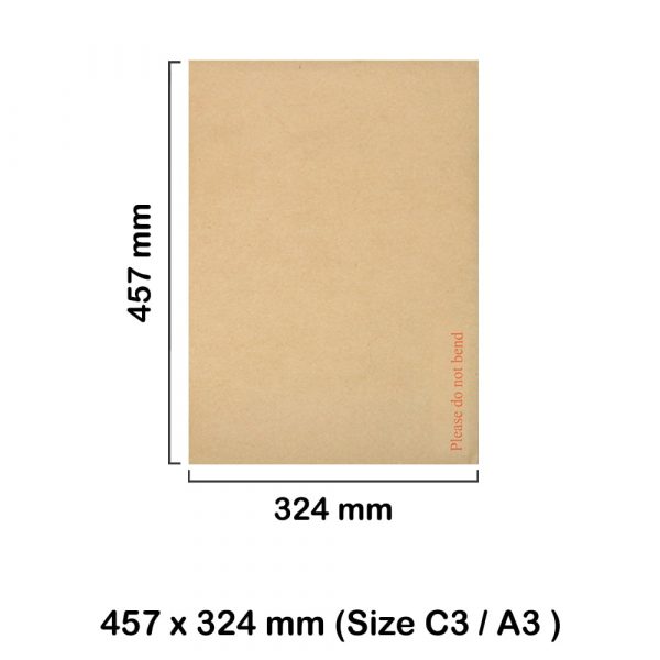 C3 Board Backed Envelopes 457x324mm (Do Not Bend Printed)