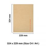 C4 Board Backed Envelopes 324x229mm (Do Not Bend)