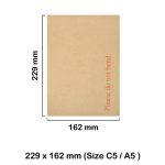 C5 Board Backed Envelopes 229x162mm (Do Not Bend)